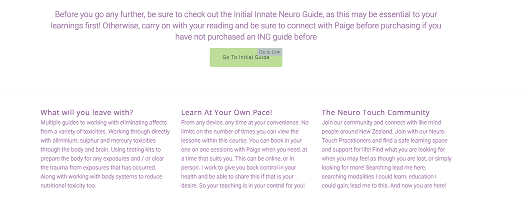 Innate Neuro Guide Toxicities